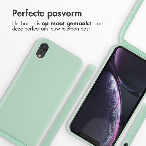 imoshion Siliconen hoesje met koord Apple iPhone Xr - Mintgroen