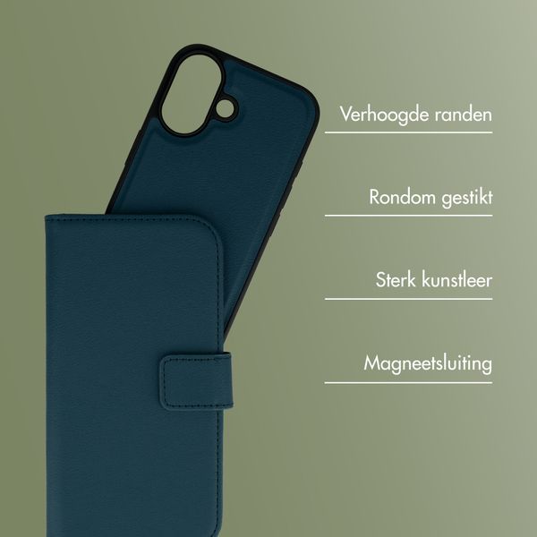 imoshion Uitneembare 2-in-1 Luxe Bookcase Apple iPhone 17 - Blauw