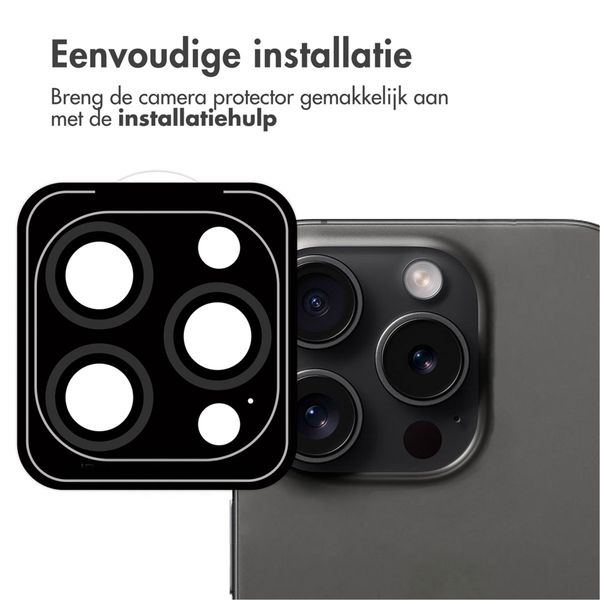 imoshion 2 Pack Camera lens protector Apple iPhone 15 Pro / 15 Pro Max - Black Titanium