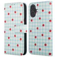 imoshion Design Bookcase Apple iPhone 16 - Cherry Check