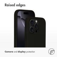 Accezz Liquid Silicone Back Cover with MagSafe Apple iPhone 16 Pro - Black