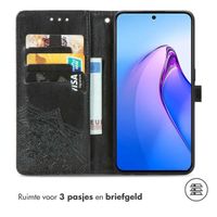 imoshion Mandala Bookcase Oppo Reno 8 Pro 5G - Zwart