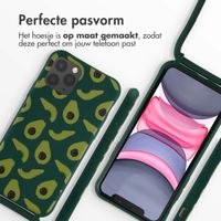 imoshion Siliconen design hoesje met koord iPhone 11 Pro - Avocado Green