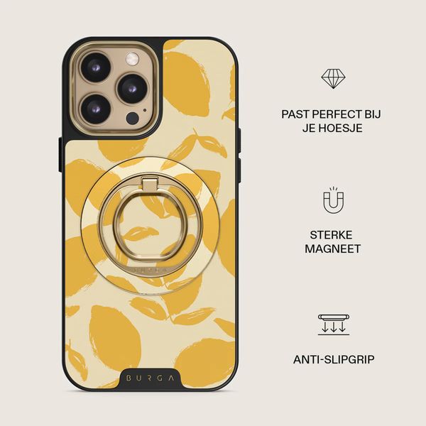 Burga Ringholder MagSafe Gold - Telefoonring - Lemon Tart