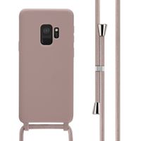 imoshion Siliconen hoesje met koord Samsung Galaxy S9 - Sand Pink