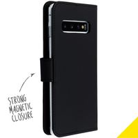 Accezz Wallet Softcase Bookcase Samsung Galaxy S10 - Zwart