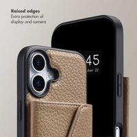 Selencia Sera Phone Case with Cord and Envelope Card Holder Apple iPhone 17 - Taupe