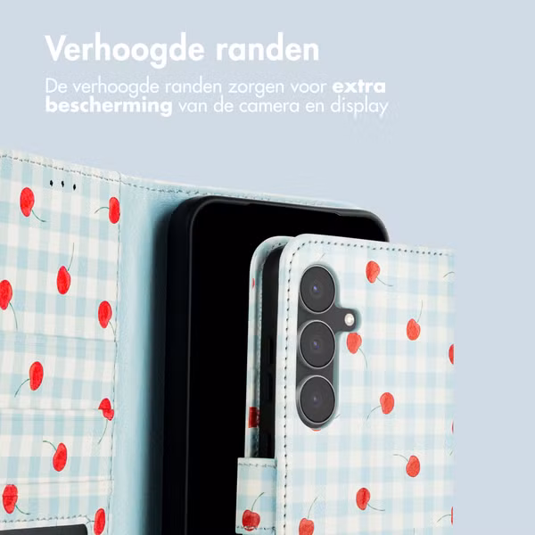 imoshion Design Bookcase Samsung Galaxy S25 FE - Cherry Check