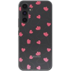 imoshion  Design hoesje Samsung Galaxy A54 - Dusty Rose Connected Hearts