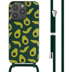 imoshion Siliconen design hoesje met koord Apple iPhone 15 Pro - Avocado Green