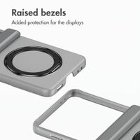 Accezz Colour Back Cover with MagSafe and Ring Stand Samsung Galaxy Z Flip 8 - Grey
