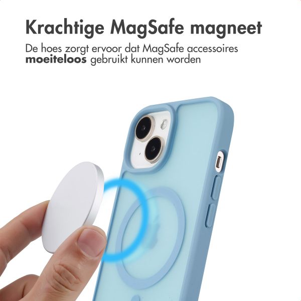 imoshion Color Guard Backcover met MagSafe iPhone 15 - Lichtblauw