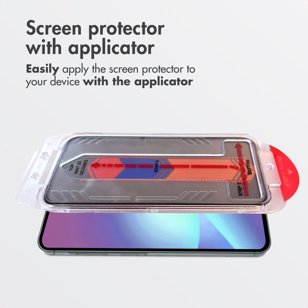 Accezz Privacy Tempered Glass Screen Protector + Applicator Samsung Galaxy A57 (5G)