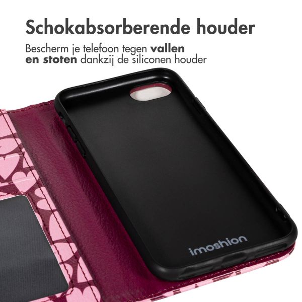 imoshion Design Bookcase Apple iPhone SE (2022 / 2020) / 8 / 7 / 6(s) - Hearty Blush