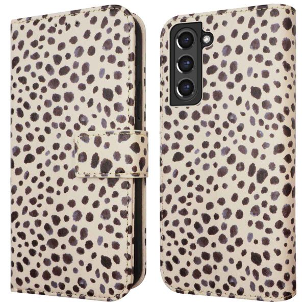 imoshion Design Bookcase Samsung Galaxy S21 FE - Black And White Dots