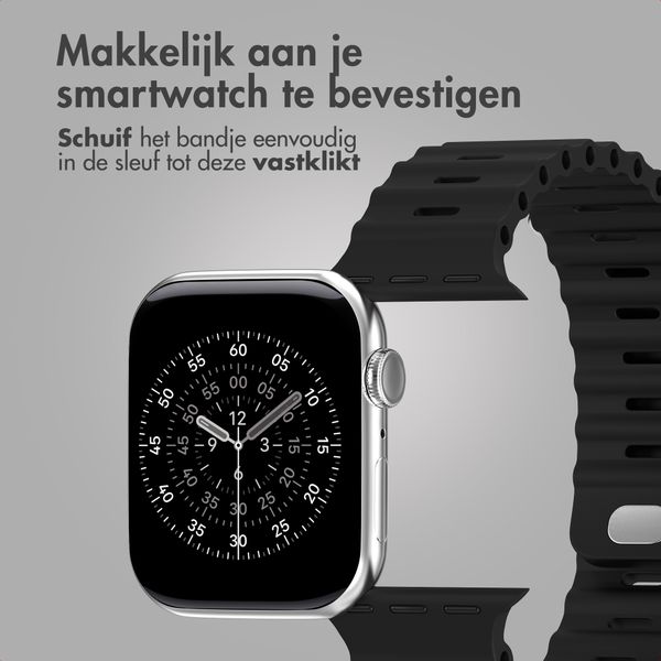 Accezz Ocean bandje Apple Watch | 38/40/41/42 mm - Zwart