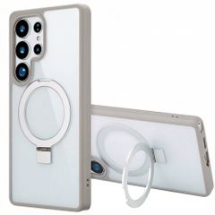 Accezz Ring Stand Backcover met MagSafe Samsung Galaxy S25 Ultra - Grijs