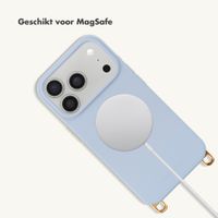 Selencia Rivièra MagSafe Backcover met afneembare haakjes Apple iPhone 17 Pro Max - Powder Blue