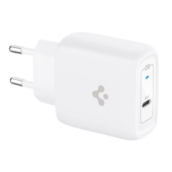 Spigen PowerArc ArcStation Pro 45W GaN - Snellader met USB-C naar C oplaadkabel - 1 meter - Wit