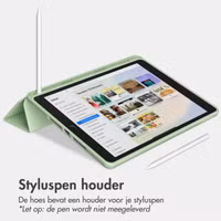 Accezz Smart Silicone Bookcase Apple iPad 6 (2018) 9.7 inch / iPad 5 (2017) 9.7 inch - Lichtgroen