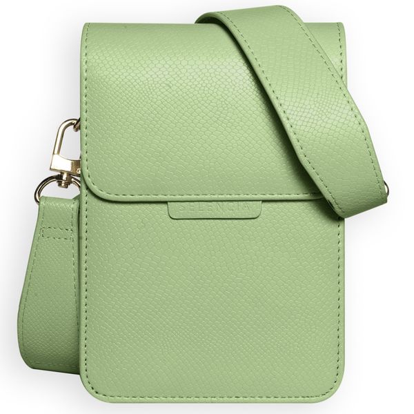 Selencia Avani Slang Telefoontasje Crossbody - Groen