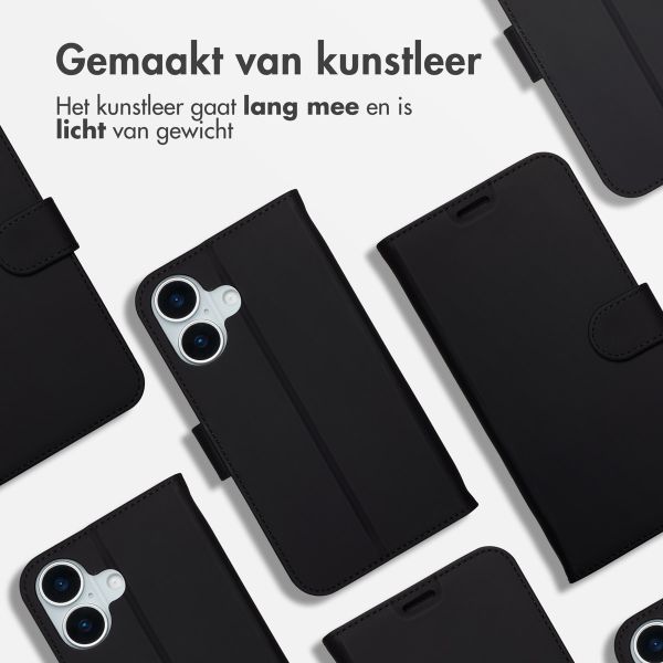 Accezz Wallet Softcase Bookcase Apple iPhone 17 - Zwart