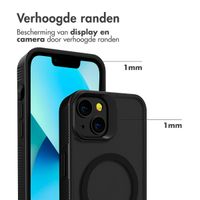 Accezz Rugged Frosted MagSafe Backcover Apple iPhone 13 - Zwart