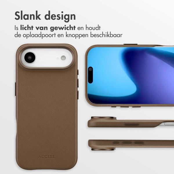Accezz MagSafe Leather Backcover Apple iPhone Air - Coffee Brown
