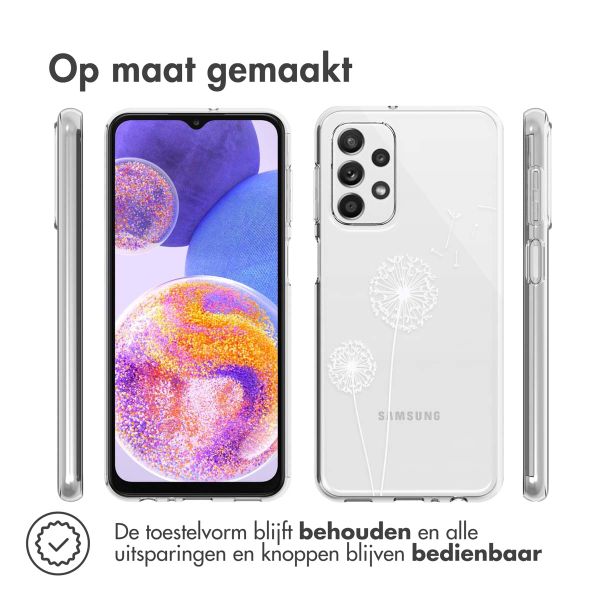 imoshion Design hoesje Samsung Galaxy A23 (5G) - Paardenbloem - Wit