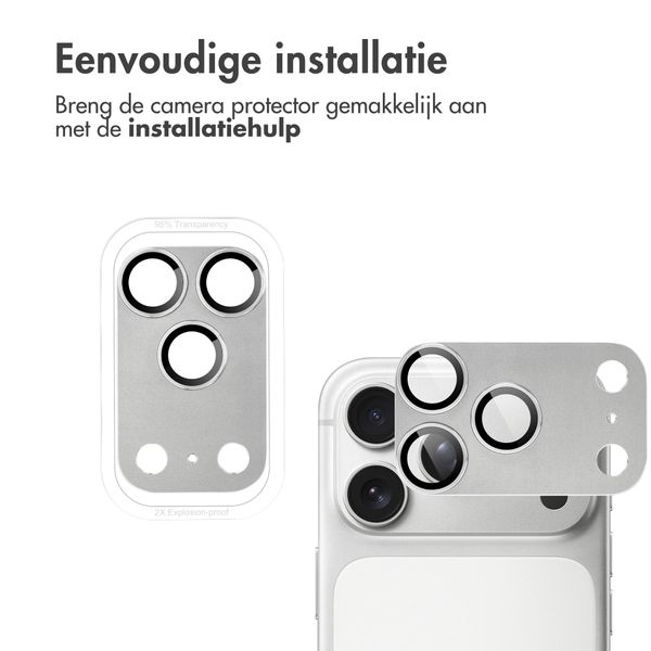 imoshion Camera Protector Glas 2 Pack voor de Apple iPhone 18 Pro - Silver