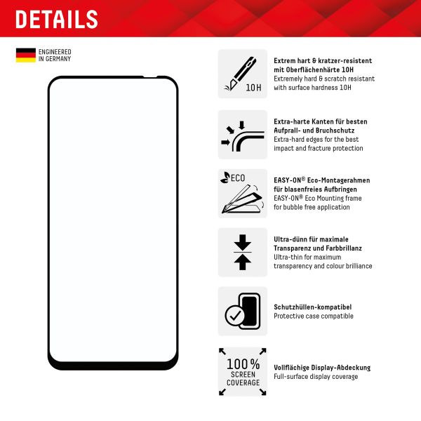 Displex Screenprotector Real Glass Full Cover Xiaomi Redmi Note 12