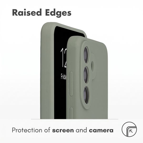 Accezz Liquid Silicone Back Cover with MagSafe Samsung Galaxy S26 FE - Cooper Green