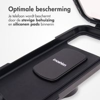 imoshion Premium telefoonhouder fiets - Spatwaterdicht - Universeel - 360 graden draaibaar - Stevige behuizing - Zwart