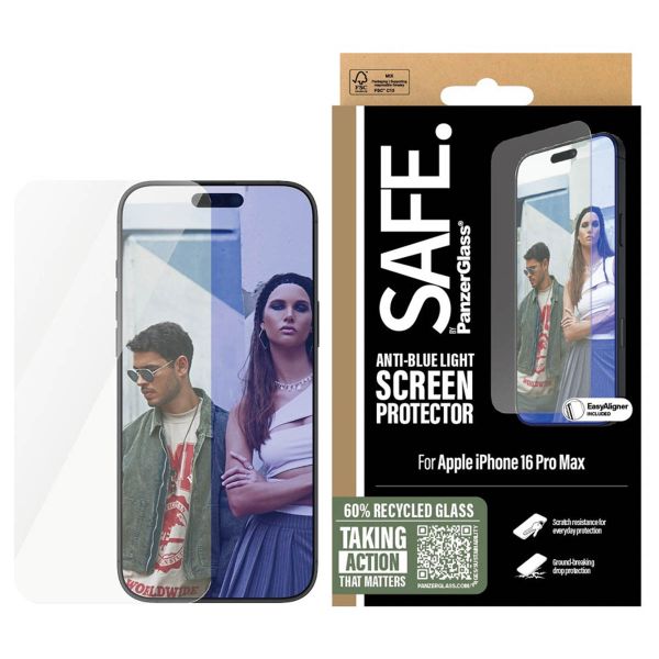 SAFE by PanzerGlass ﻿EyeScreenprotector Ultra Wide Fit met applicator iPhone 16 Pro Max