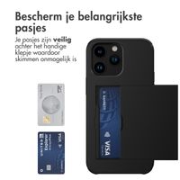 imoshion Backcover met pasjeshouder Apple iPhone 14 Pro Max - Zwart