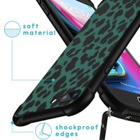 imoshion Design hoesje met koord iPhone 8 Plus / 7 Plus - Luipaard - Groen / Zwart