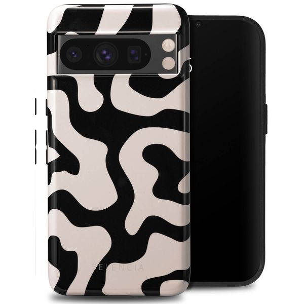 Selencia Vivid Tough Backcover Google Pixel 8 Pro - Art Wave Black