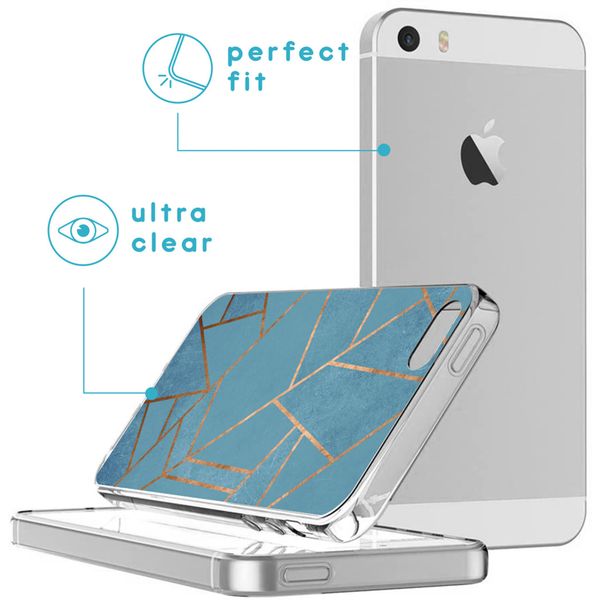 imoshion Design hoesje Apple iPhone SE (2016) / 5 / 5s - Blue Graphic