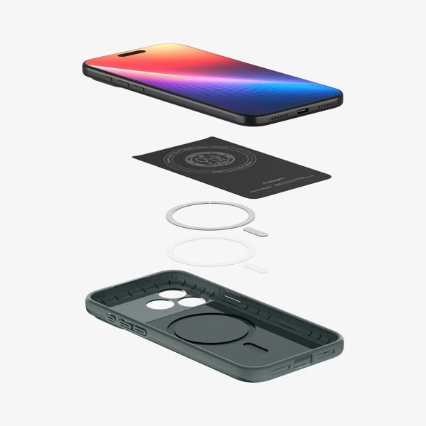 Spigen Thin Fit Backcover MagSafe Apple iPhone 17 Pro - Abyss Green