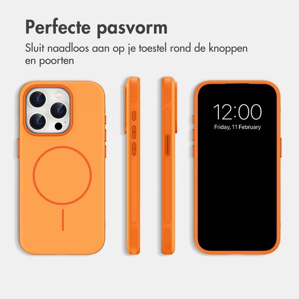 imoshion Color Backcover met Thin MagSafe Ring Apple iPhone 15 Pro - Oranje
