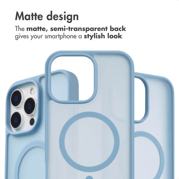 imoshion Colour Guard Back Cover with MagSafe Apple iPhone 15 Pro Max - Light blue