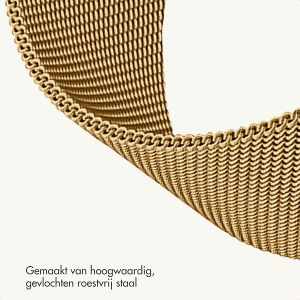 imoshion Milanees magnetisch bandje Samsung Galaxy Watch 9 (40/44mm) / Watch 8 (40/44mm) / Classic (46mm) - Goud
