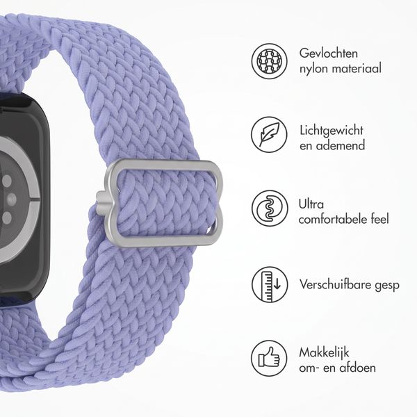 imoshion Nylon geweven bandje Apple Watch | 38/40/41/42 mm - Lila