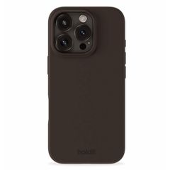 Holdit Silicone Case iPhone 16 Pro - Chocolate