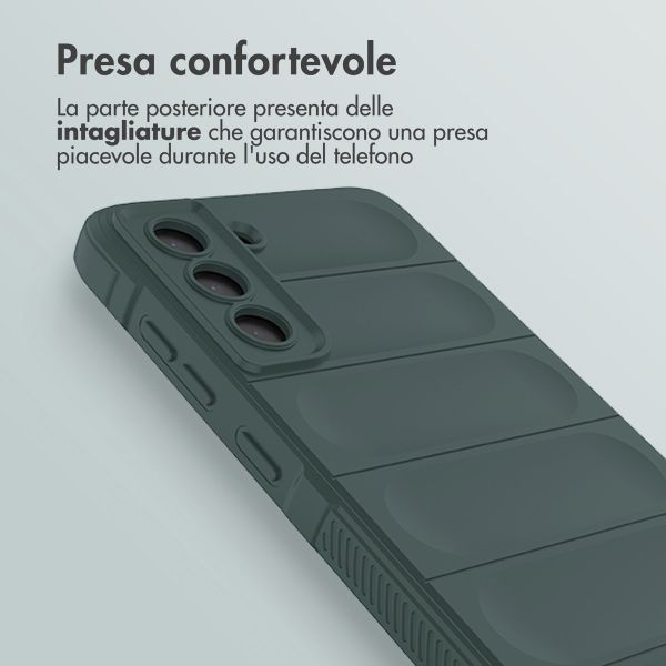 imoshion EasyGrip Backcover Samsung Galaxy S21 FE - Donkergroen