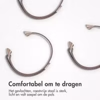 imoshion Milanees magnetisch bandje Fitbit Charge 5 - Maat M - Champagne