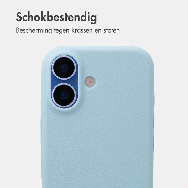 imoshion Texture Backcover Apple iPhone 16 - Lichtblauw