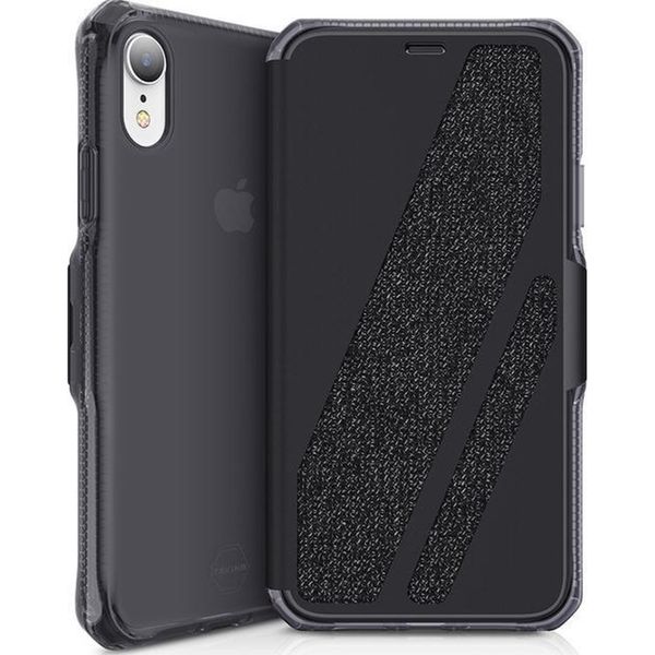 Itskins Spectrum Folio Bookcase iPhone Xr - Zwart