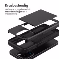 imoshion Backcover met pasjeshouder Apple iPhone 15 Pro - Zwart