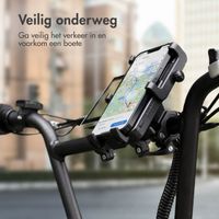 imoshion Fiets telefoonhouder met powerbank - Telefoonhouder fiets - Draadloze powerbank - 5.000 mAh - Zwart